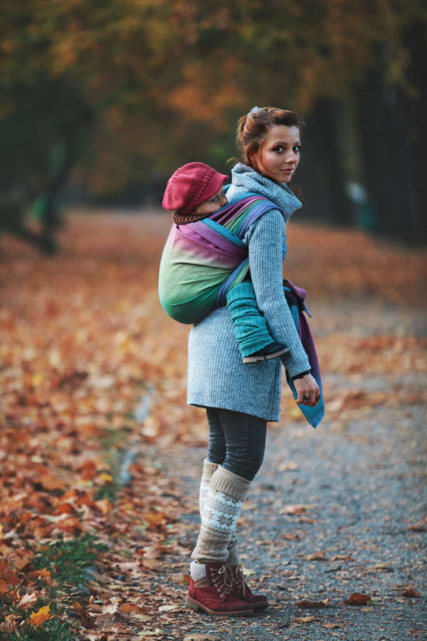 Echarpe de portage little frog Tourmaline