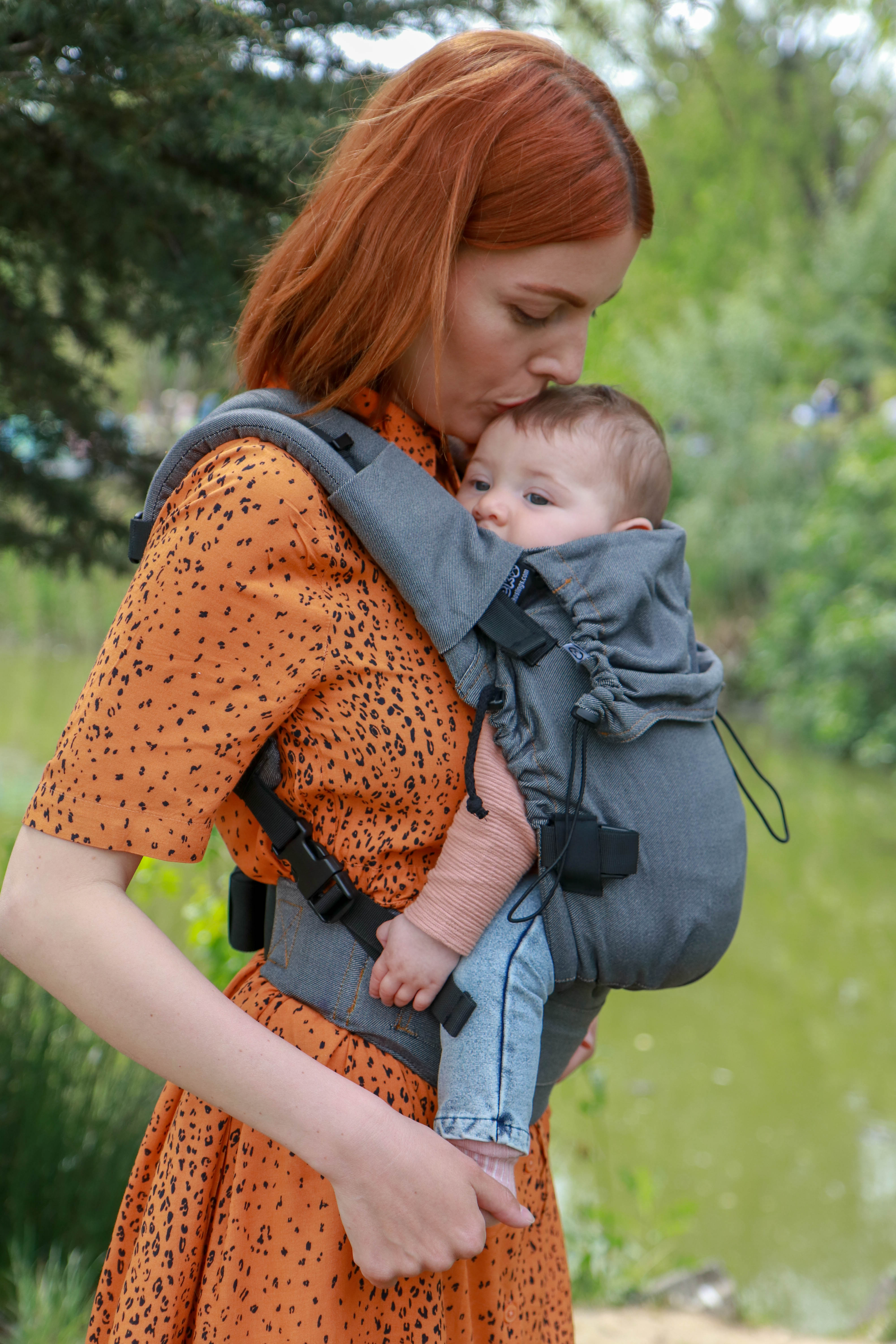 Porte-bébé physiologique JAPONAIS GRIS