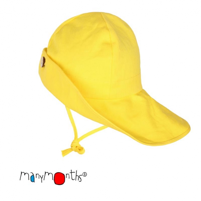 Chapeaux anti-UV naturel en chanvre ManyMonths jaune