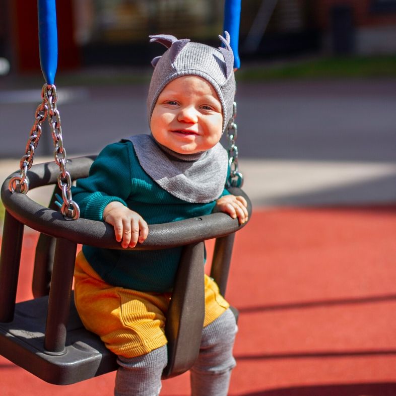 Cagoule en Laine Mérinos pour bébé, pour le portage de Manymonths