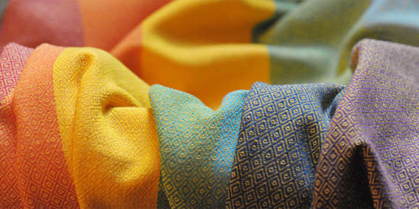 Sling de portage Girasol multicolore jaune - coton résistant