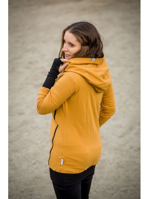 La jaquette de portage Greyse sans inserts! Un hoodie 5 en 1 pour la grossesse, le portage et sans bébé. Livraison en Suisse