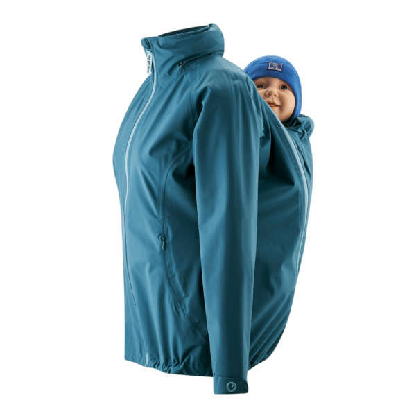 La veste de portage idéal pour le printemps et la pluie. C'est la veste la plus légère du marché. Facilement transportable, non encombrante. La veste Mamalila de la naissance à 4 ans. Chez jeteporte Suisse