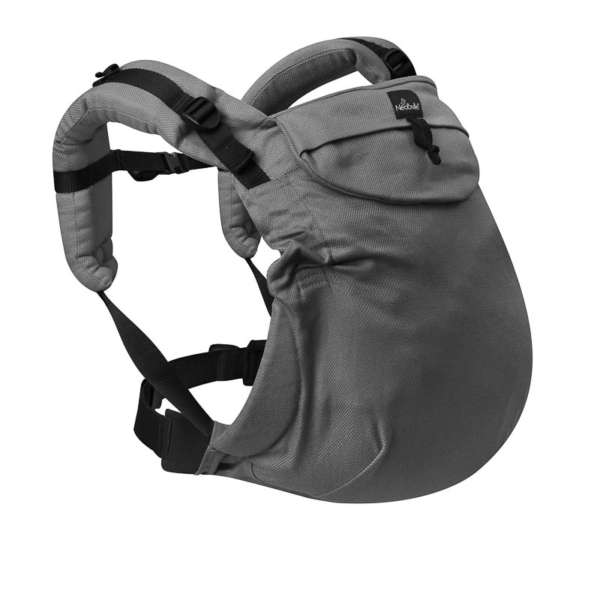 Neo de Neobulle, le porte bébé dès la naissance. Portage physiologique pour papa et maman. Permet un portage dos et devant en sécurité, la position naturelle du bébé est maintenue. Achat en Suisse chez JeTePorte à Fribourg