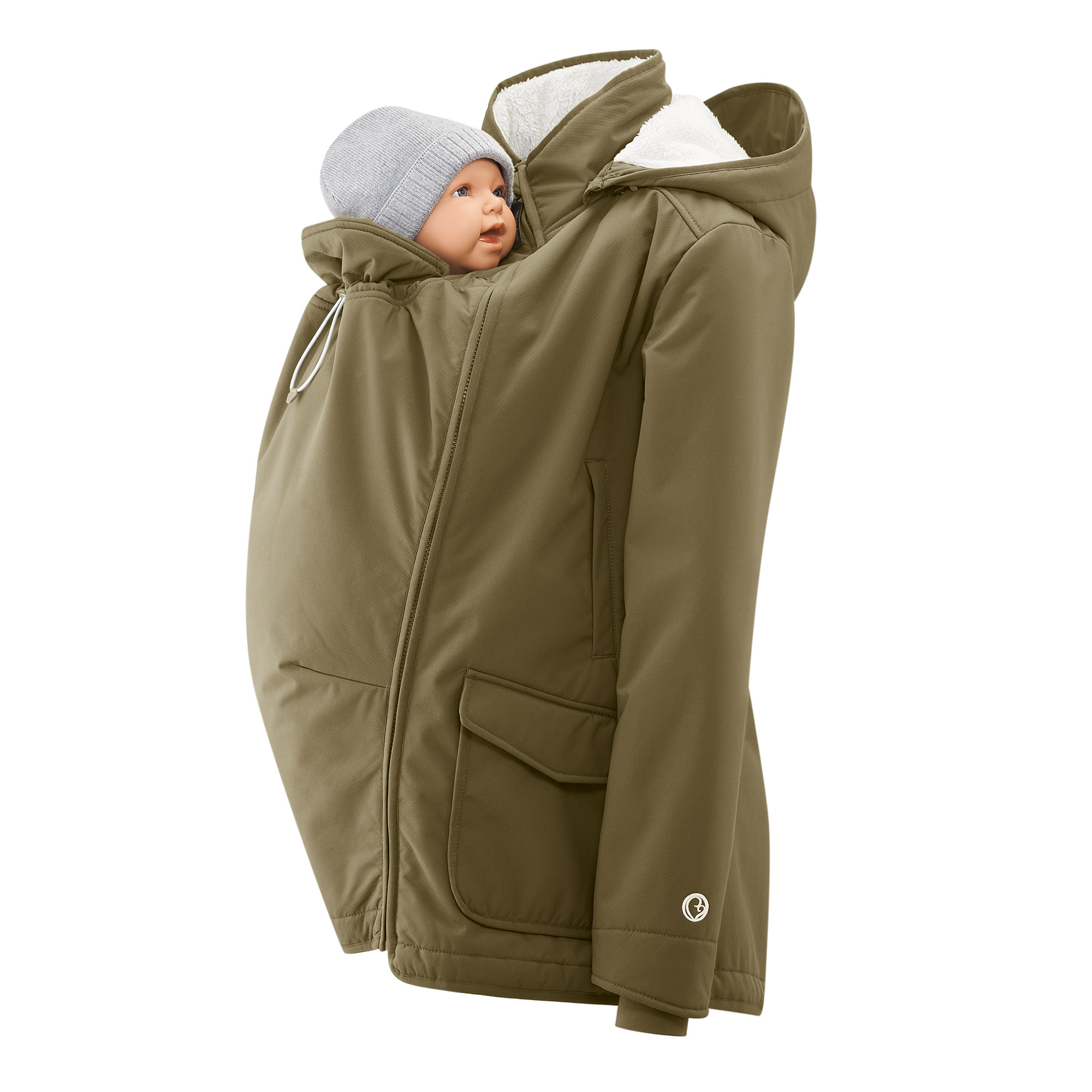 Veste de portage parka hiver froid neige impermeable porter bebe Mamalila