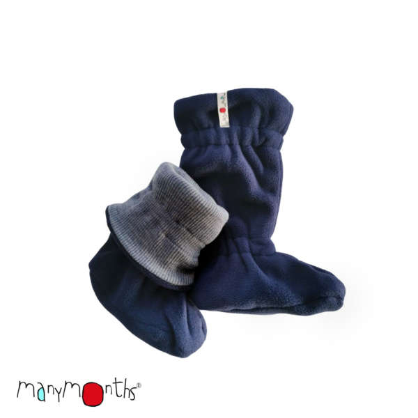 Chaussons de portage en laine merinos. Idéal pour garder les pieds de bébé bien au chaud. Achat Suisse