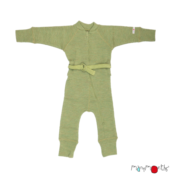 La combinaison de portage manymonths en laine mérinos pour tenir chaud à bébé tout l'hiver! Idéal pour le portage, le ski, le vélo, la voiture et les balades. Achat en Suisse sur jeteporte