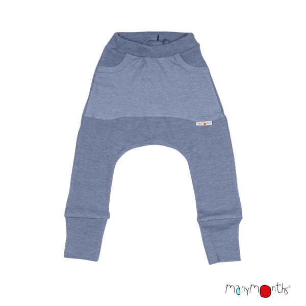 Le pantalon leggins manymonths en laine mérinos pour tenir chaud à bébé tout l'hiver! Idéal pour le portage, le ski, le vélo, la voiture et les balades. Achat en Suisse sur jeteporte