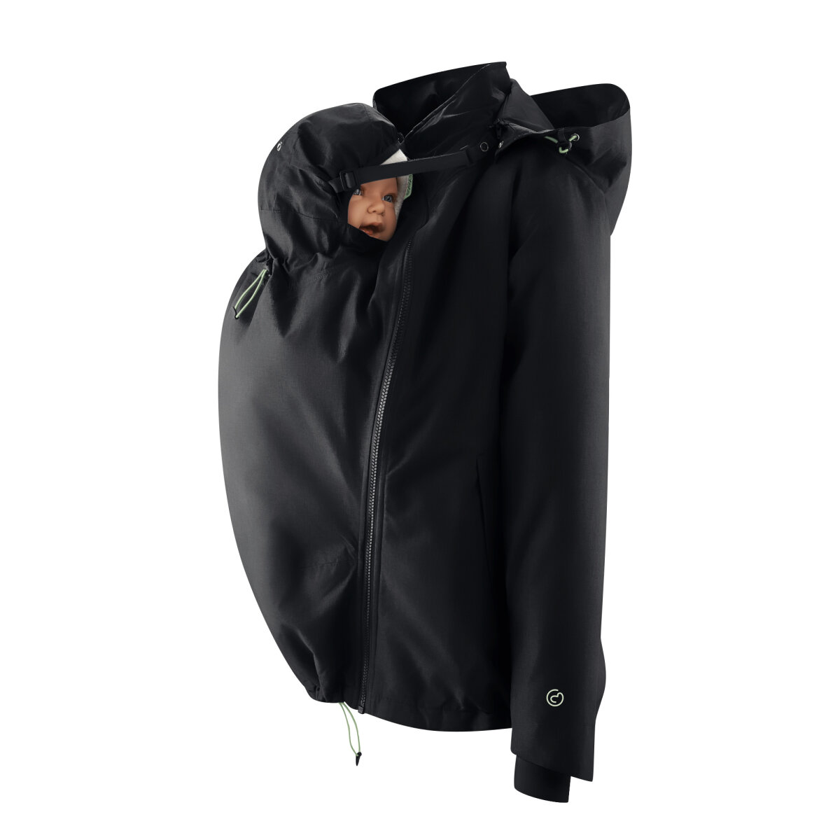 La veste de portage parka de mamlalila pour porter toute l'année. Elle fait veste de portage hiver, mais aussi entre saisons. Test et essai gratuit à Romont. Achat en suisse