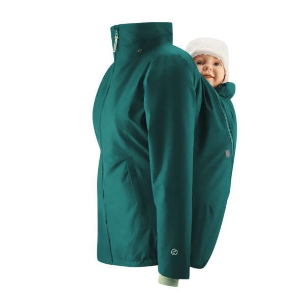 La veste de portage parka de mamlalila pour porter toute l'année. Elle fait veste de portage hiver, mais aussi entre saisons. Test et essai gratuit à Romont. Achat en suisse