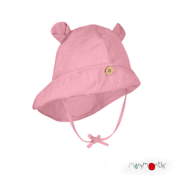 Chapeau anti UV naturel de Manymonths! Grâce au chanvre, votre bébé sera protéger du soleil avec la protection nuque et visage! Taille enfant et bébé, dès la naissance. Livraison en Suisse