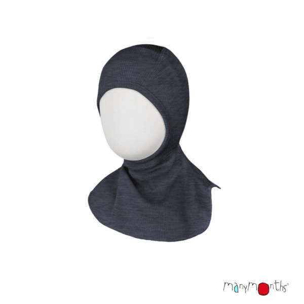 La cagoule manymonths en laine mérinos pour tenir chaud à bébé tout l'hiver! Idéal pour le portage, le ski, le vélo et les balades. Achat en Suisse sur jeteporte