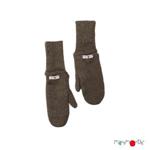 Les gants moufles de neige en laine merinos. Idéal pour garder les pieds de bébé bien au chaud. Achat Suisse