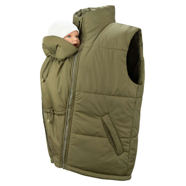 Simple et efficace. Cette veste de portage sans manches vous accompagnera au quotidien. Le gilet de portage Stockholm de Mamalila. Achat et test en suisse