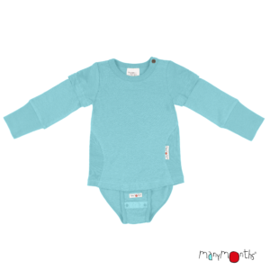 Manymonths habits enfant et bébé en chanvre. Anti Uv naturel. Evolutifs, l'habits se transforme de body en top et pull. Achat en Suisse en boutique jeteporte