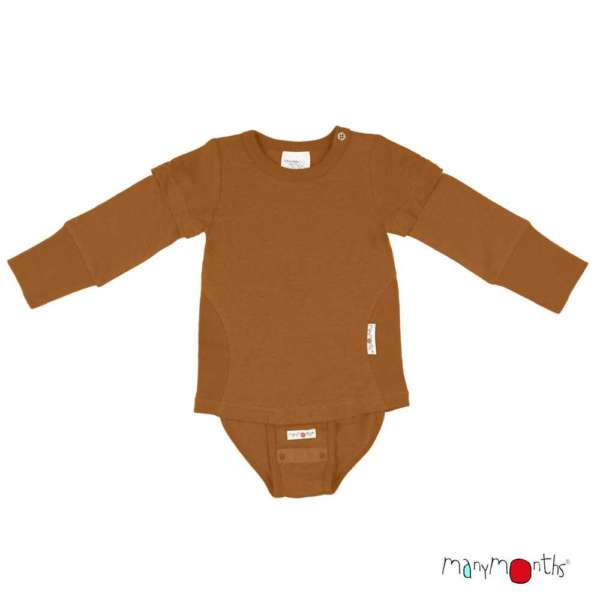 Manymonths habits enfant et bébé en chanvre. Anti Uv naturel. Evolutifs, l'habits se transforme de body en top et pull. Achat en Suisse en boutique jeteporte