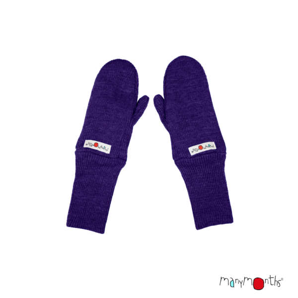 Les gants moufles de neige en laine merinos. Idéal pour garder les pieds de bébé bien au chaud. Achat Suisse