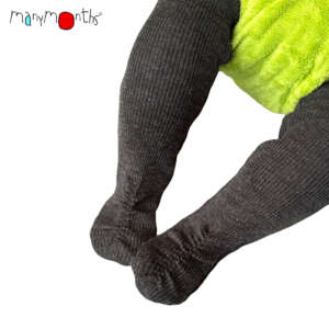 Chaussettes en laine merinos. Idéal pour garder les pieds de bébé bien au chaud. Achat Suisse