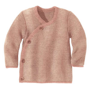 Une jaquette en laine mérinos. Pour des nuits au chaud pour bébé. De disana. Achat et conseils pour bien choisir vos vêtements en fibres naturelles, en suisse. Sur Jeteporte à Romont.