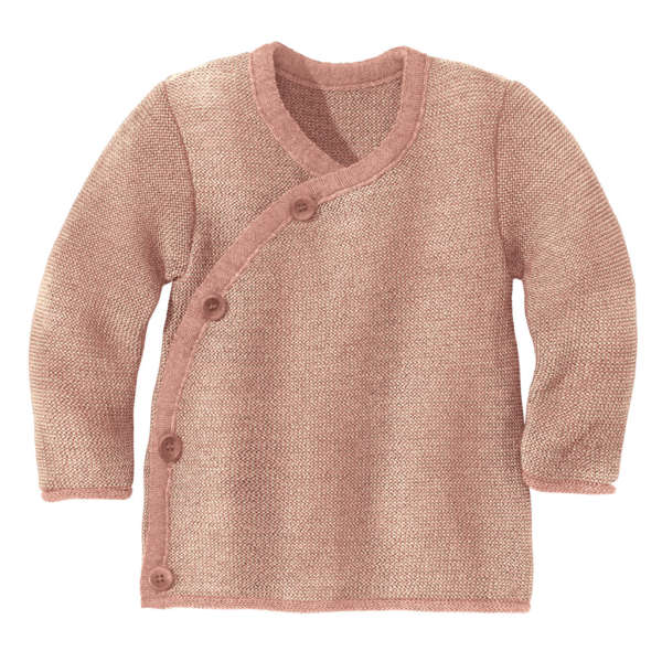 Une jaquette en laine mérinos. Pour des nuits au chaud pour bébé. De disana. Achat et conseils pour bien choisir vos vêtements en fibres naturelles, en suisse. Sur Jeteporte à Romont.