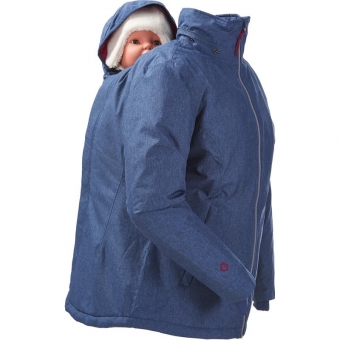 La veste de portage parka de mamlalila pour porter toute l'année. Elle fait veste de portage hiver, mais aussi entre saisons. Test et essai gratuit à Romont. Achat en suisse