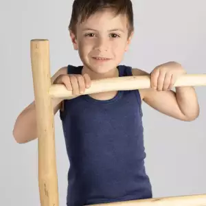 Top débardeur thermique et anti UV en laine et soie enfant. Acheter en suisse